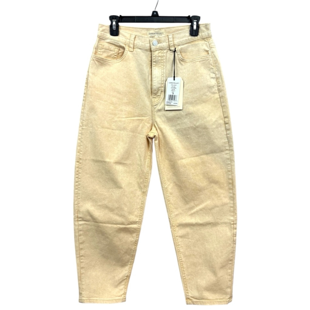 CURRENT/ELLIOTT NWT womens vanilla colored jaunt balloon leg jean - Picture 2 of 5